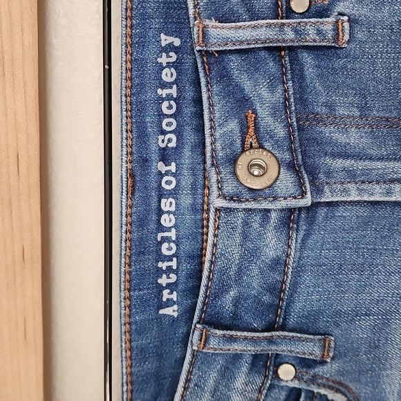 Articles of Society Mid-Rise Distressed Skinny Jeans - Picture 4 of 9